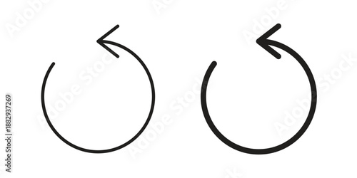 Undo icon suitable for mobile application.