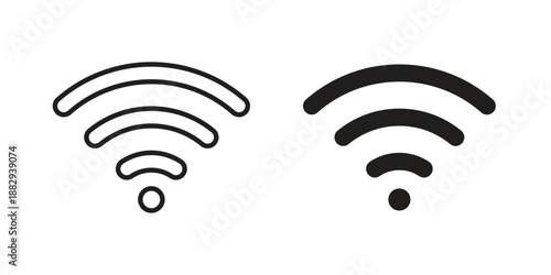Wifi Signal icon suitable for mobile application.