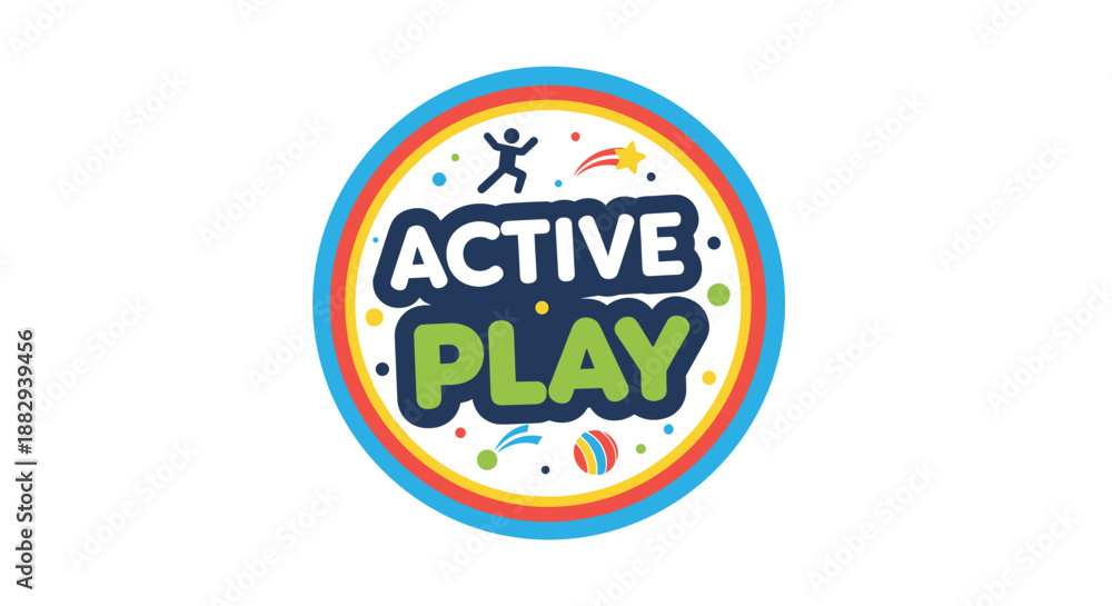 Obraz premium Active Play Logo Design Element.