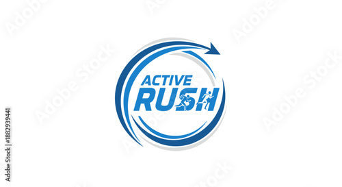 Active Rush Logo Design Element 1.