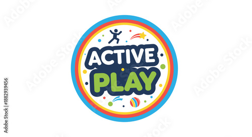 Active Play Logo Design Element.