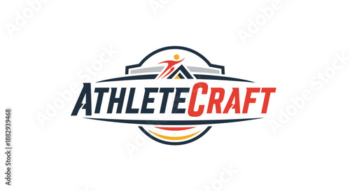 AthleteCraft Logo Design with Mountain Icon.