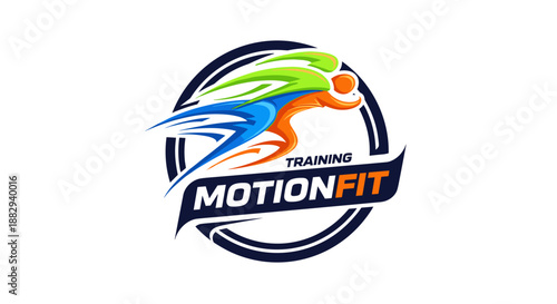 Motion Fit Training Logo Design Element.