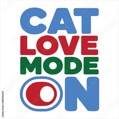 Cat Love Mode On Svg