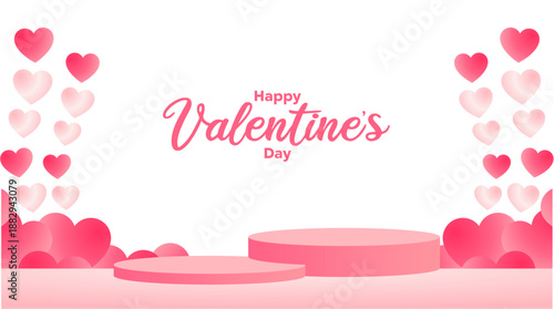 Romantic Valentine's Day Heart Background