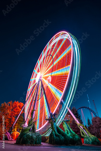 ferris wheel at night