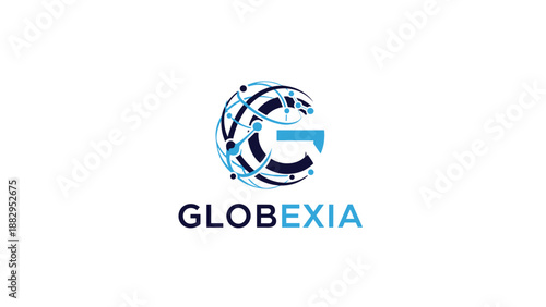 Globexia Company Logo Design Element.