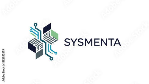 Sysmenta Logo Corporate Identity Design Element.