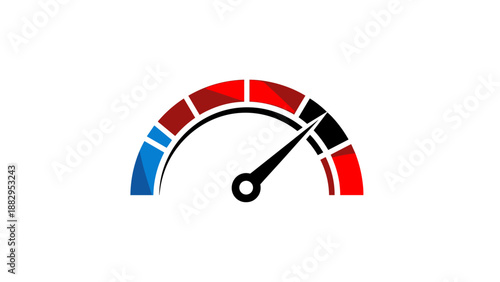 Speedometer Icon Fast Performance High Speed Gauge Meter.