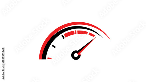 Speedometer Icon Fast Performance High Speed Measurement.