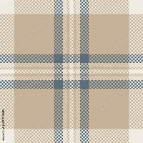 Self texture seamless tartan, france pattern textile vector. Painting fabric plaid background check in pastel and white colors.