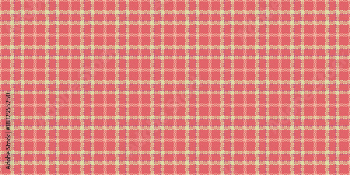 Shabby vector pattern textile, backdrop plaid check fabric. Shirt seamless background tartan texture in red and light colors.