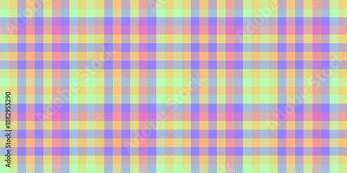 Spring texture vector plaid, sun pattern fabric check. Newborn tartan background seamless textile in yellow and indigo colors.