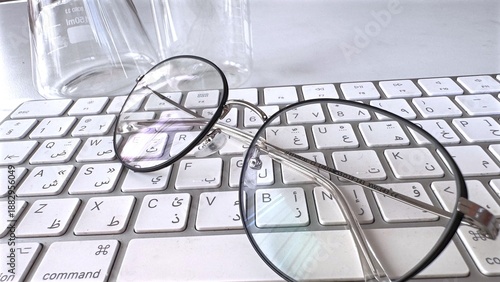 Wallpaper Mural Quiet Writing Setting, Tranquil Workspace With Drinks, Calm Scene Showcasing Glasses On Smooth Surfaces, Serene Area For Writing With Refreshments And Peaceful Surroundings Torontodigital.ca