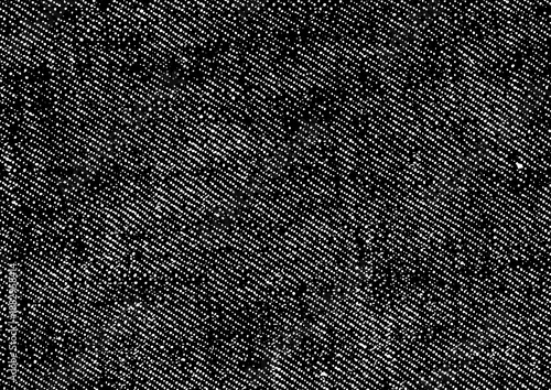 Cuadro en lienzo Black and white halftone dot pattern texture background