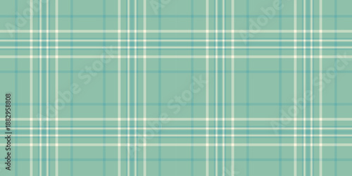 Latin tartan background seamless, industry fabric texture vector. Purity pattern plaid check textile in pastel and teal colors.