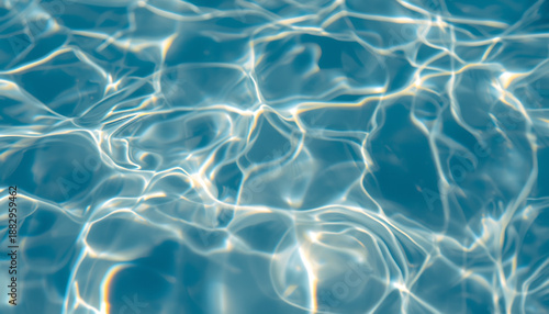 A close-up view of clear water with sunlight reflecting on its surface : Photos for World Water Day promotion