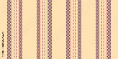 Old-fashioned pattern vertical textile, elegance vector fabric seamless. Hat texture stripe lines background in moccasin and pink colors.