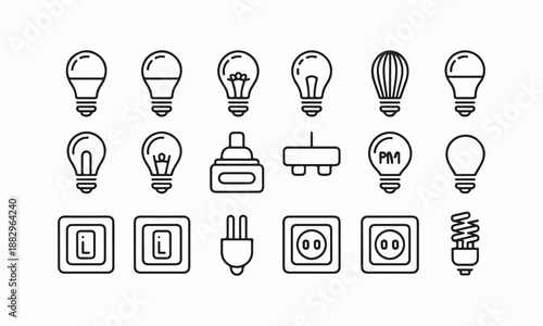 Vector set of kitchen utensils and tools icons
