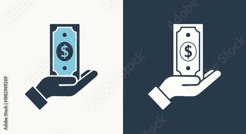 Offering two dollar bills