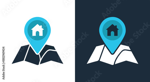 Map with location pin