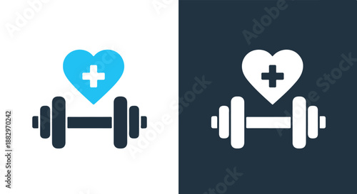 Healthy lifestyle symbols