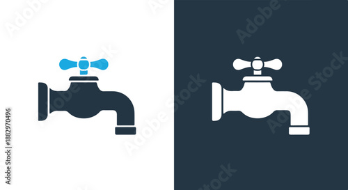 Two faucets side by side