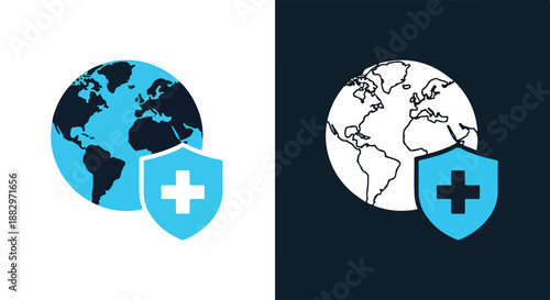 Global health protection symbol