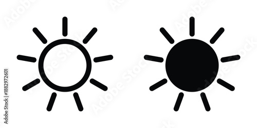 Sun icon design template