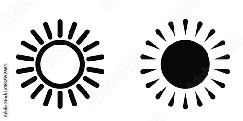Sun icon design template