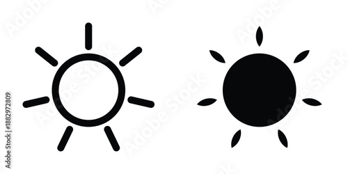 Sun icon design template