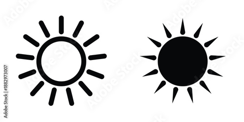 Sun icon design template