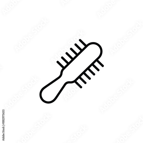 Simple hairbrush design isolated on white background, Vector, illustration
