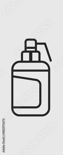Hand sanitizer dispenser isolated on white background, Vector, illustration