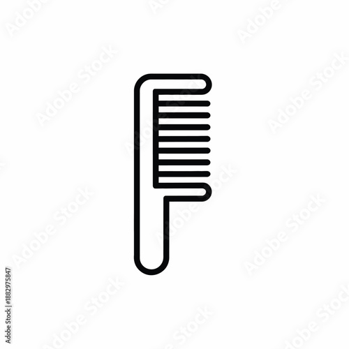 Simple hair comb isolated on white background, Vector, illustration