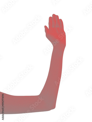 Isolated Human Hands and Arms PNG Cutouts with Stylized Color Treatment