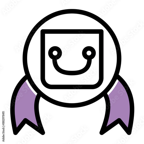 Premium Badge Icon from Cyber Monday Icon Collection (Outline Color Lineal Style)