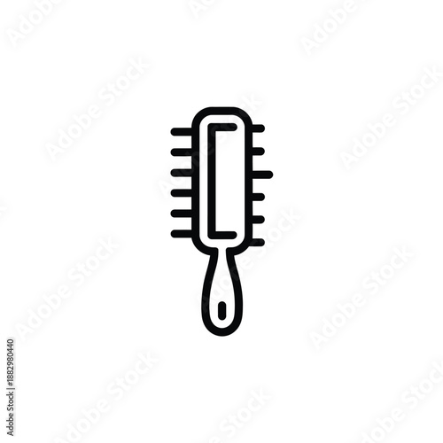 Simple hair brush isolated on white background, Vector, illustration