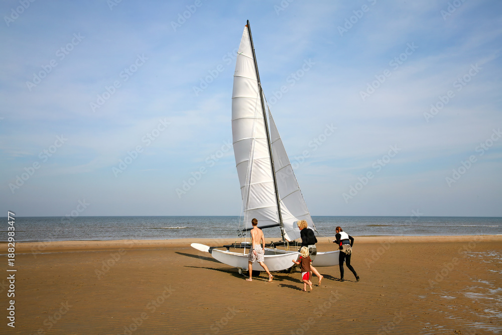 Fototapeta premium Katamaransegler