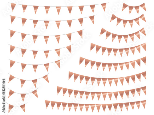 ガーランド三角、曲線、8桃金