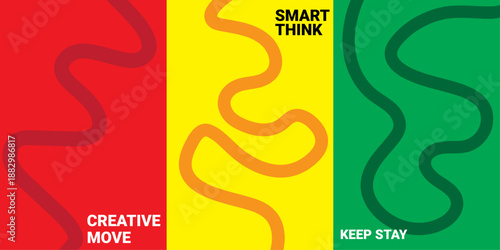 Vibrant abstract poster with bold colors and dynamic geometric compositions for music festivals and artistic events