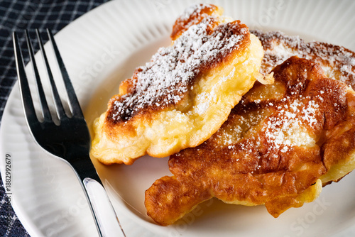 Homemade sweet pancakes .