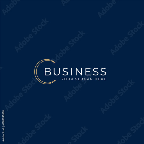 Crescent Moon or Letter C logo or combination mark design