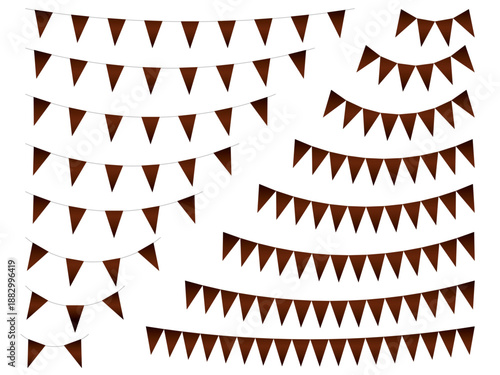 ガーランド三角、曲線、m18茶