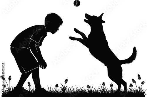 Conceptual Silhouette of an Orange Multi Armed Human Figure Standing Among Black Silhouettes Representing Multitasking Capability Leadership Unique Talent and Professional Innovation Concepts