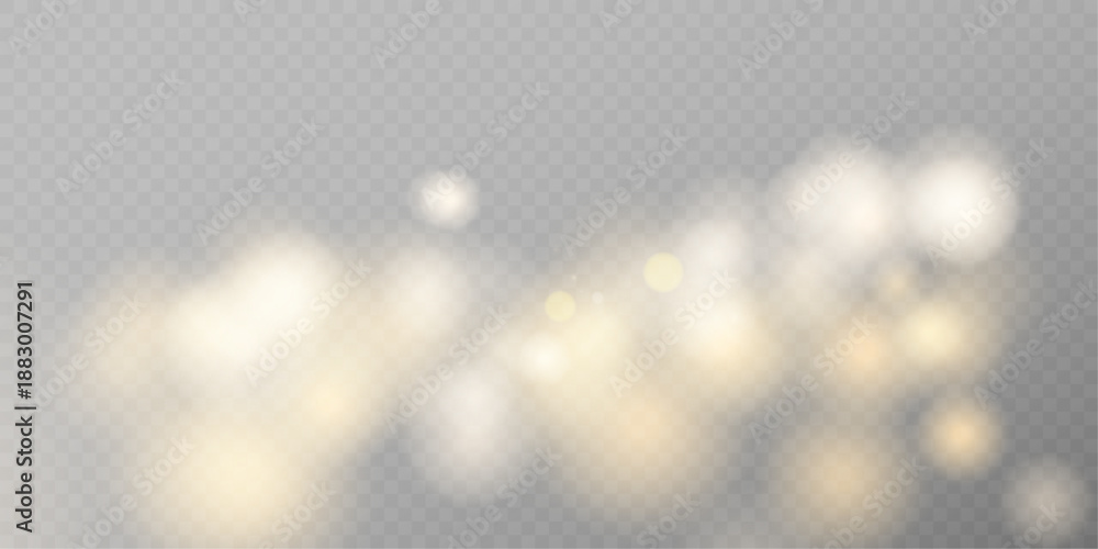 Fototapeta premium Soft Glow Bokeh PNG Overlay with Abstract Light Background and Blurred Texture