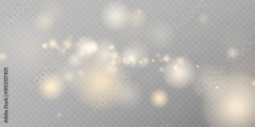 Soft Abstract Bokeh PNG with Gentle Glow, Blur Wall and Light Effect