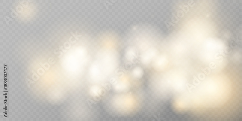Soft Abstract Bokeh PNG with Gentle Glow, Blur Wall and Light Effect