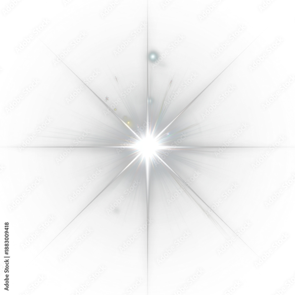 Obraz premium Magical glowing light burst with sparkling lens flare