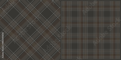 Brown and Black Plaid Pattern Design for Fabric and Background